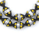 Yellow Dotted Inlaid Arabian Prayer Beads - The Bead Chest