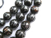 "99 Names of Allah" Silver Inlaid Black Coral Arabian Prayer Beads - The Bead Chest