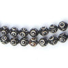 Silver Eye Inlaid Arabian Prayer Beads (6mm)