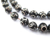 Silver Eye Inlaid Arabian Prayer Beads (6mm) - The Bead Chest
