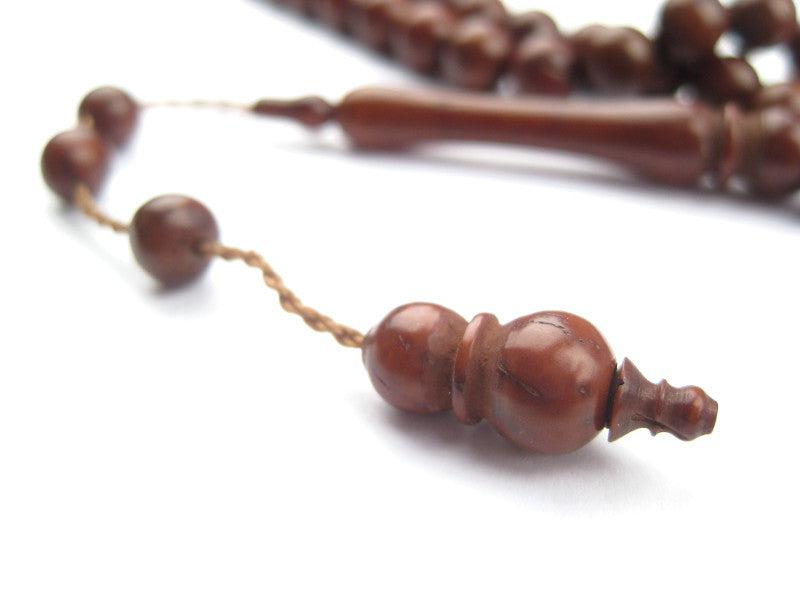 Brown Wood Arabian Prayer Beads (7mm) - The Bead Chest