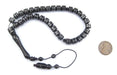 Cylindrical Inlaid Arabian Prayer Beads - The Bead Chest