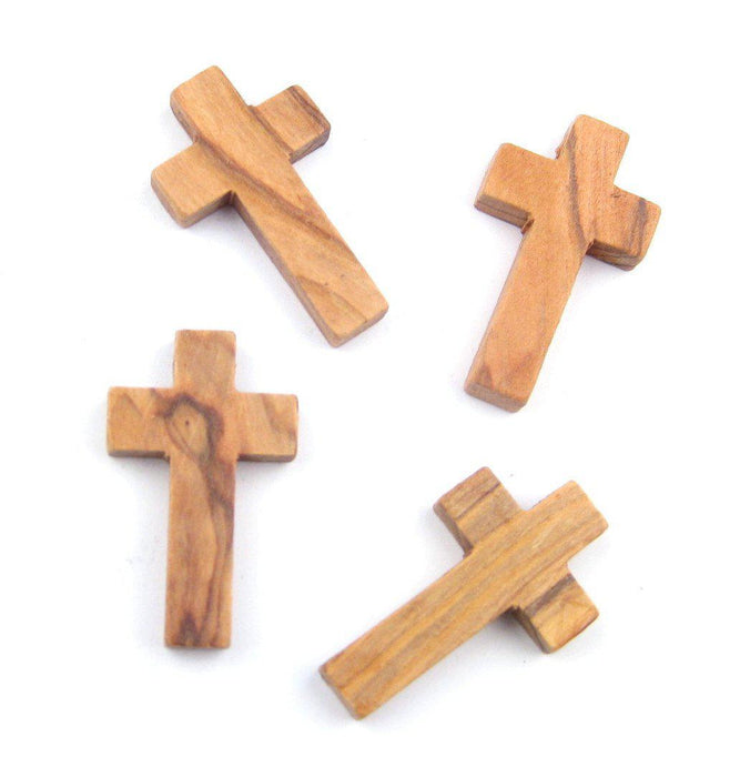 Olive Wood Cross Pendants (Set of 4) - The Bead Chest