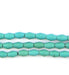 Turquoise Ceramic Afghani Bicone Beads (7x5mm) - The Bead Chest