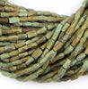 Faceted Green Turquoise Beads