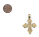 Fancy Patterned Ethiopian Brass Cross - The Bead Chest