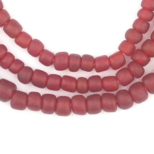 Maroon Java Glass Beads - The Bead Chest