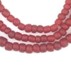 Maroon Java Glass Beads