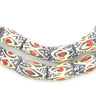 Red Spot Geometric Krobo Beads