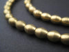 Smooth Bicone Brass Spacer Beads (7x6mm) - The Bead Chest