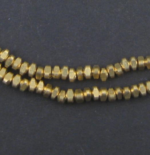 Brass Triangle Heishi Beads