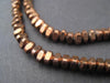 Antiqued Copper Triangle Heishi Beads