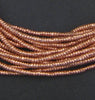 Copper Heishi Ethiopian Beads (3mm)