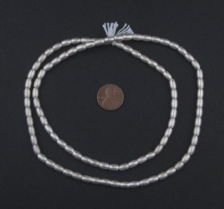 Smooth Oval Silver Spacer Beads (7x5mm) - The Bead Chest