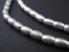 Smooth Oval Silver Spacer Beads (7x5mm)