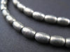 Smooth Oval Dark Silver Spacer Beads (7x5mm) - The Bead Chest