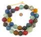 Multicolor Recycled Glass Beads (25mm) - The Bead Chest