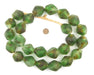 Super Jumbo Earth Swirl Bicone Recycled Glass Beads (34mm) - The Bead Chest