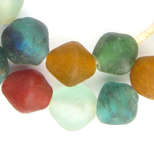 Super Jumbo Premium Mixed Recycled Glass Beads (34mm) - The Bead Chest