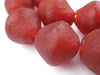 Red Recycled Glass Beads (34mm) - The Bead Chest