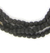Opaque Black Recycled Glass Beads (7mm) - The Bead Chest