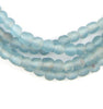 Light Blue Recycled Glass Beads (7mm)