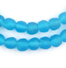 Sapphire Recycled Glass Beads (11mm)