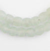 Clear Aqua Recycled Glass Beads (11mm)