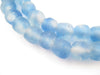 Blue Swirl Recycled Glass Beads (11mm) - The Bead Chest