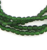Dark Green Recycled Glass Beads (7mm)