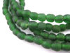 Dark Green Recycled Glass Beads (7mm) - The Bead Chest