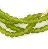Lime Green Recycled Glass Beads (7mm)