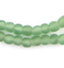 Light Green Recycled Glass Beads (9mm)