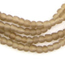 Groundhog Grey Recycled Glass Beads (7mm)