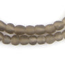 Groundhog Grey Recycled Glass Beads (9mm)