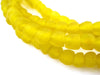 Sunflower Yellow Recycled Glass Beads (7mm) - The Bead Chest