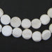 Flat Circle White Shell Beads (4x11mm) - The Bead Chest