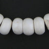 Round White Naga Shell Beads (12x19mm)