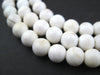 White Spherical Shell Beads - Long Strand (8mm) - The Bead Chest