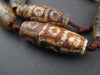 Light Color Premium Oval Tibetan Agate Beads (23x13mm) - The Bead Chest