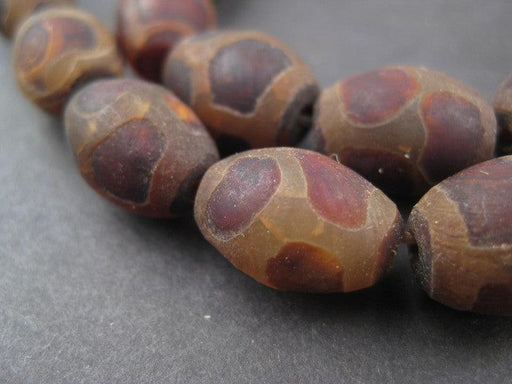 Mini-Oval Tibetan Agate Beads (14x10mm) - The Bead Chest