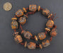 Amphora-shaped Tibetan Agate Beads (25x14mm) - The Bead Chest