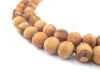 Round Olive Wood Beads from Bethlehem (7mm) - The Bead Chest