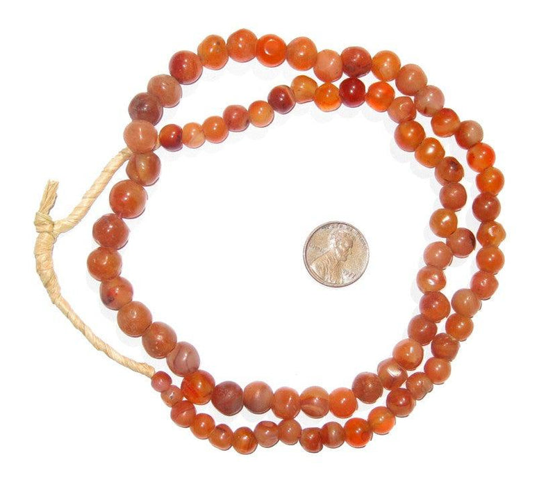 Round African Carnelian Beads - The Bead Chest