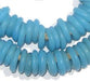 Light Blue Annular Wound Glass Beads - The Bead Chest