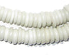 White Annular Wound Dogan Beads