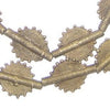 Brass Baule Beads, Sun Design (17mm)