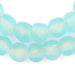 Clear Marine Recycled Glass Beads (11mm) - The Bead Chest