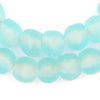 Clear Marine Recycled Glass Beads (11mm)