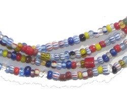 Mixed Chevron Christmas Beads, small (6 Strands) - The Bead Chest
